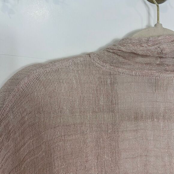 Magaschoni Linen Kimono Sweater Jacket Linen Cardigan Long Open Knit Lightweight - Picture 10 of 16